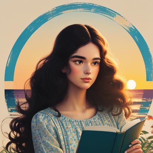Elegant Silhouette for a Summer Book Cover