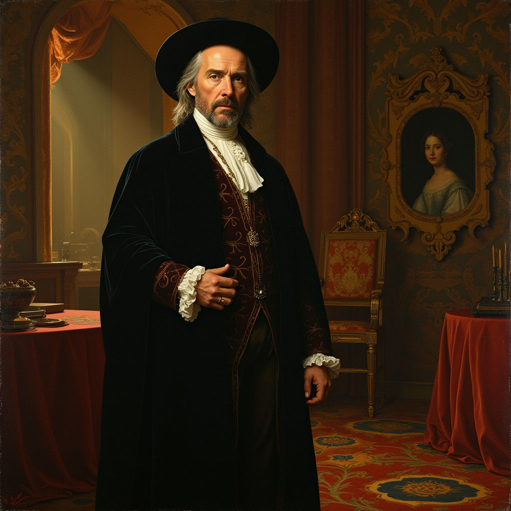 Alan Rickman as Noble Courtier in Baroque Chamber