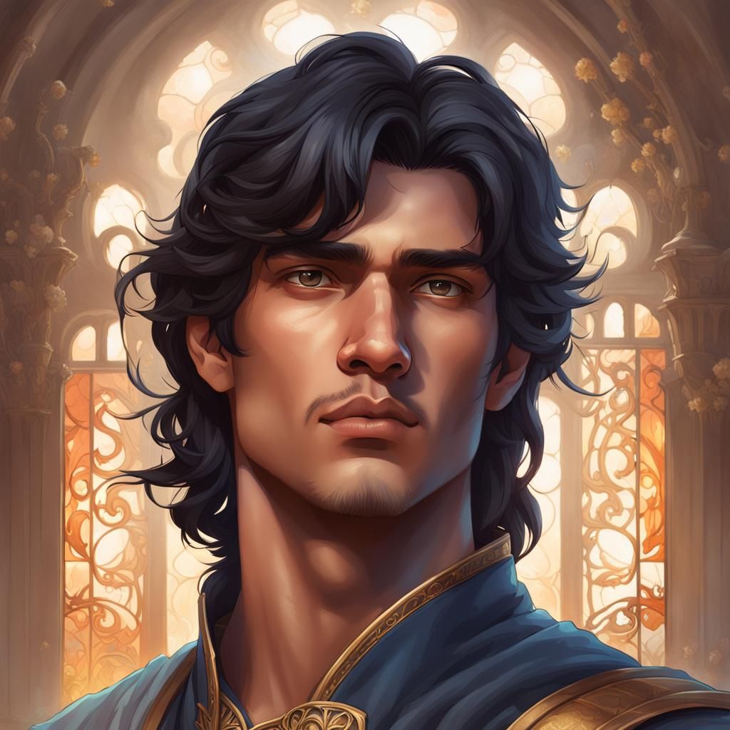 King David Portrait in Hyperdetailed Digital Art