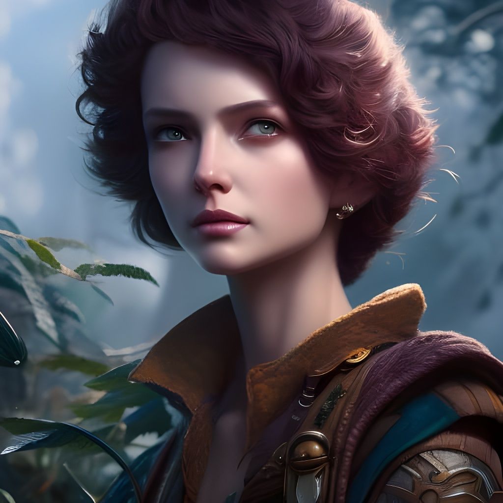 Dandelion with Cute Eyes: Detailed Digital Art