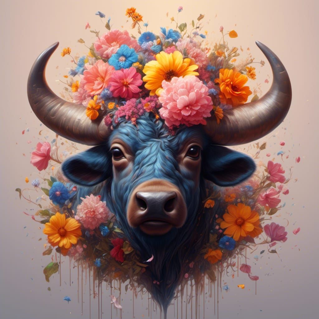 Floral Buffalo
