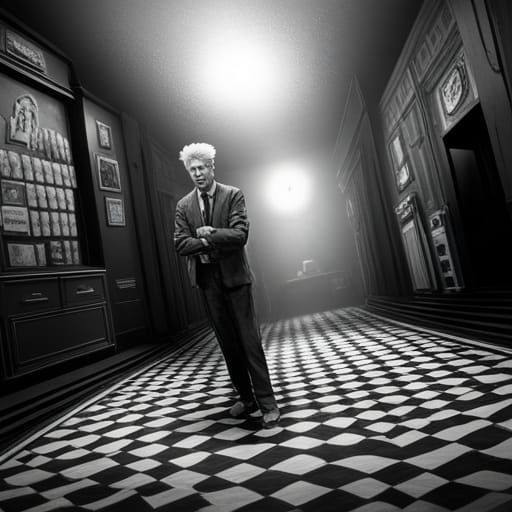 Eraserhead Inspired Monochrome Matte Painting