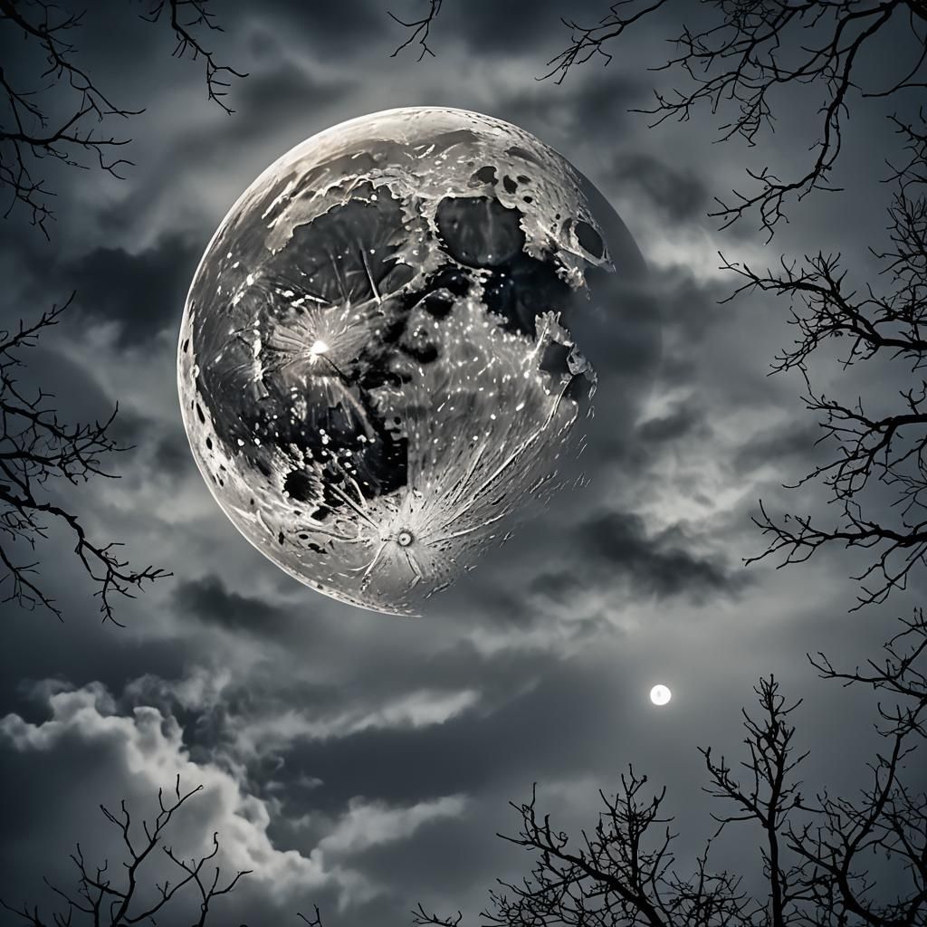 Hyperrealistic Moonlit Scene in High Definition