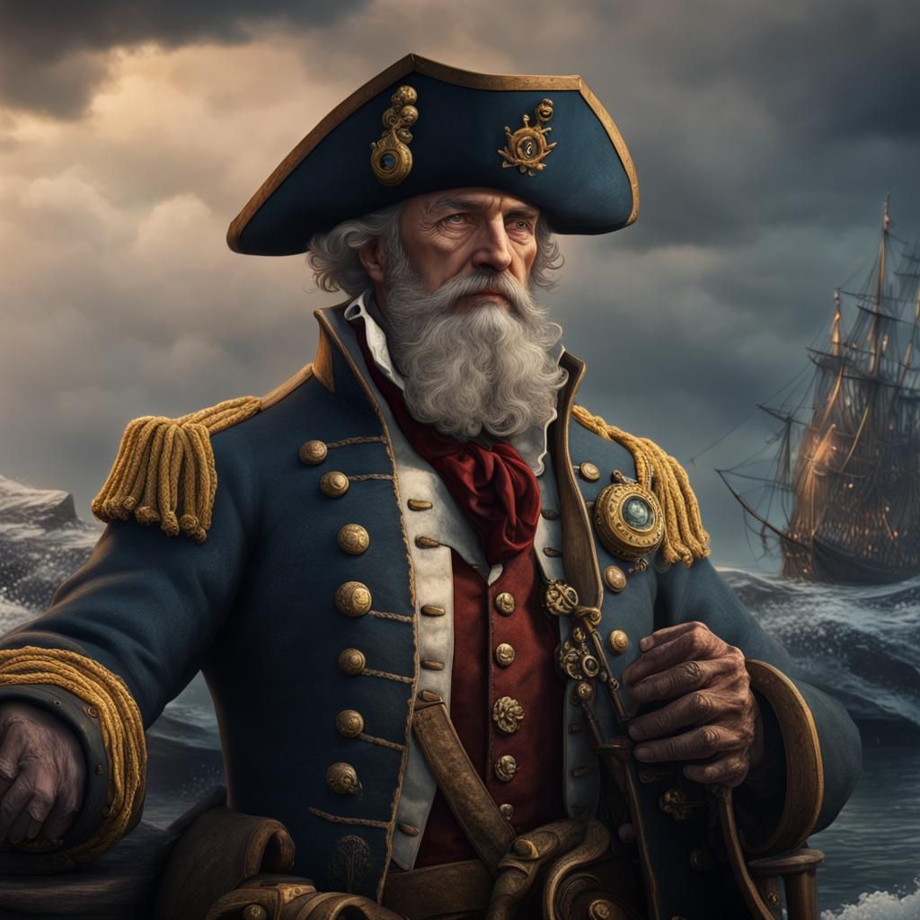 1600s British Sea Captain Concept Art