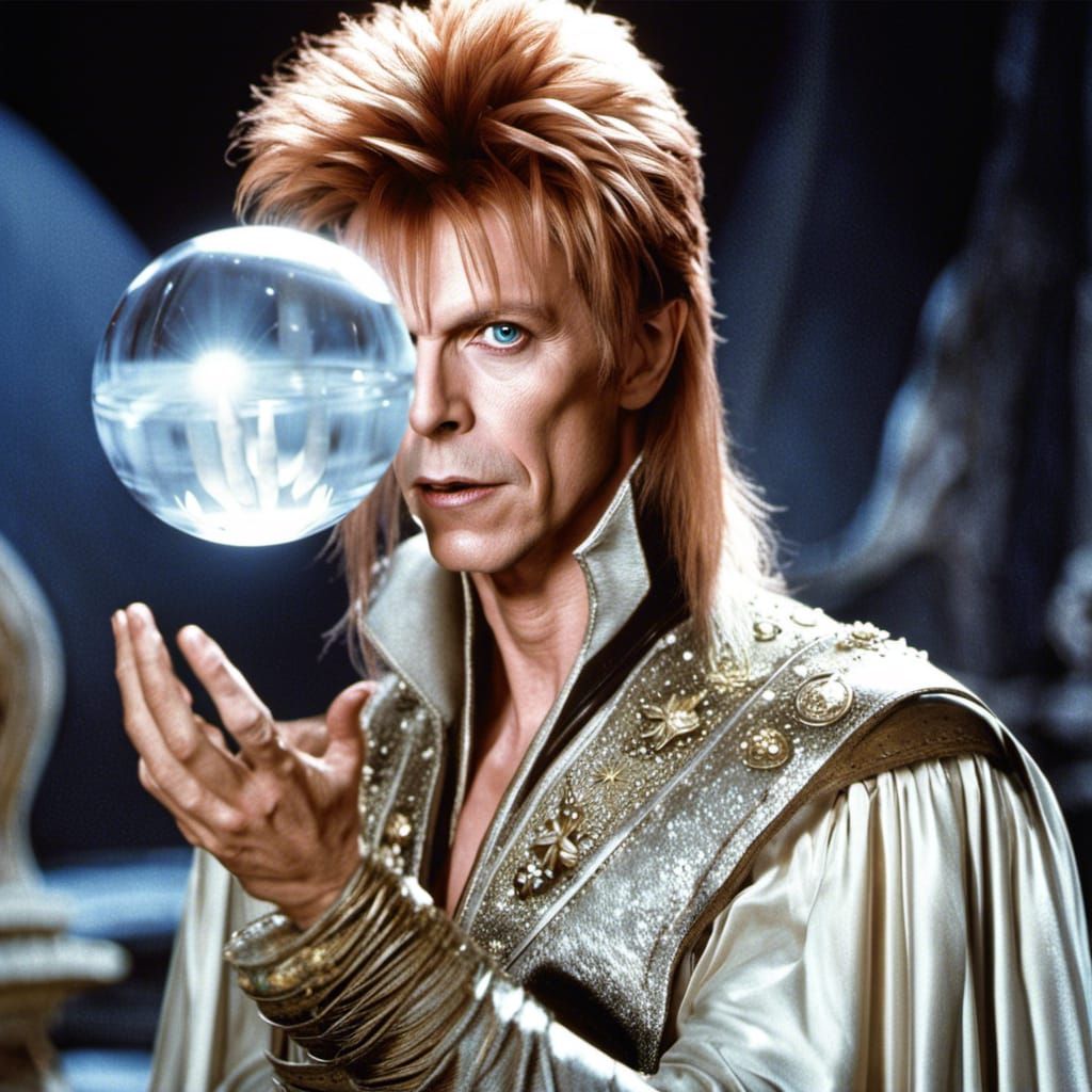 Jareth the Goblin King Portrait in Dark Fantasy Style