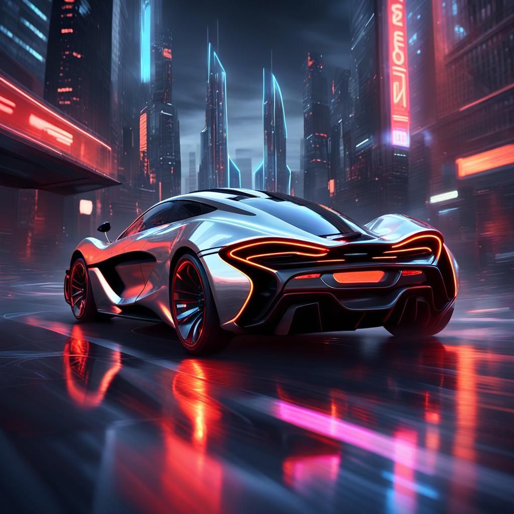 Sleek Silver McLaren Reveals Speed and Futurism