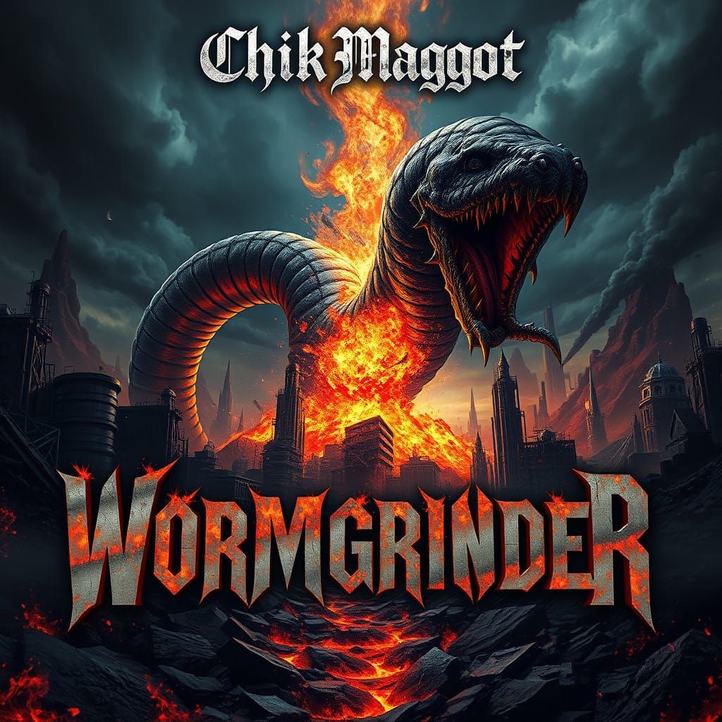 Cyclopean Worm Emerges from Ruined City in Epic Doom Metal A...