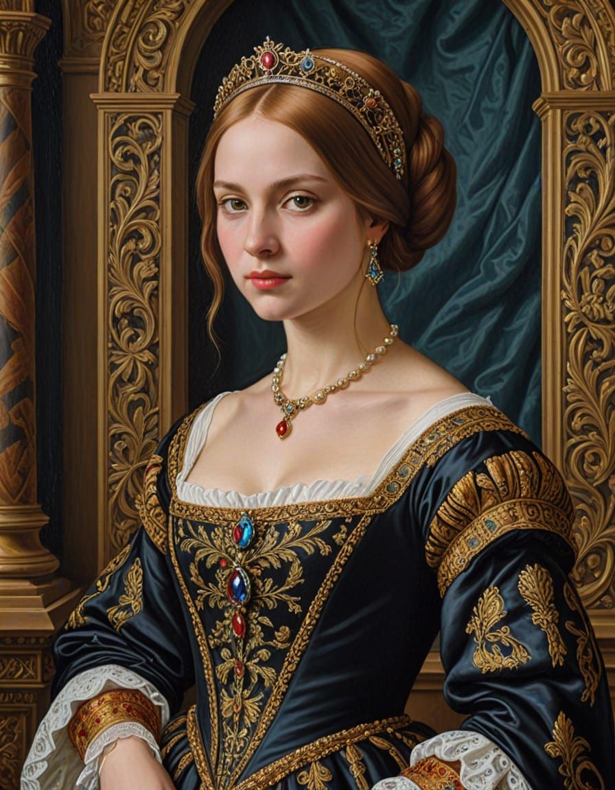 Renaissance Princess in Lavish Palace