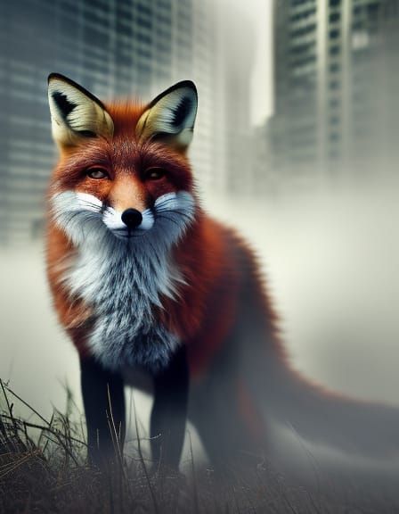 Fox in the fog