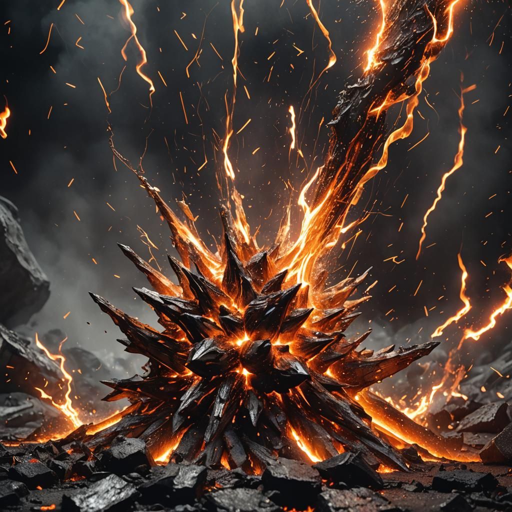 Dramatic World of Molten Metal and Sparks