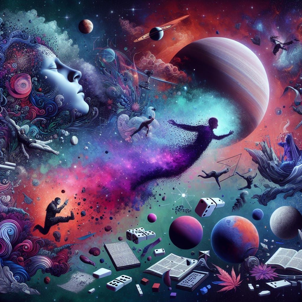 Mars and Saturn: A Cosmic Dance of Isolation and Exploration