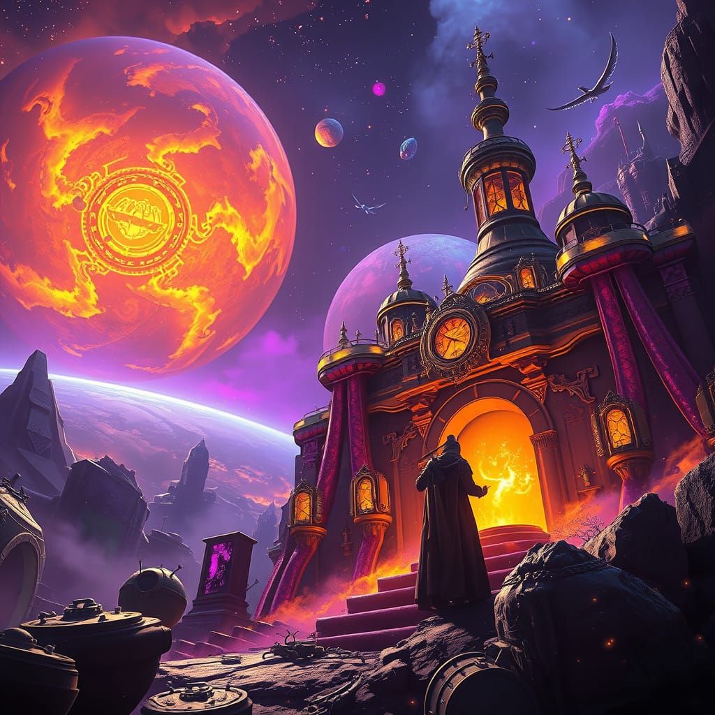 Surreal Alchemist Conquers Cosmic Horizons in Dark Fantasy A...