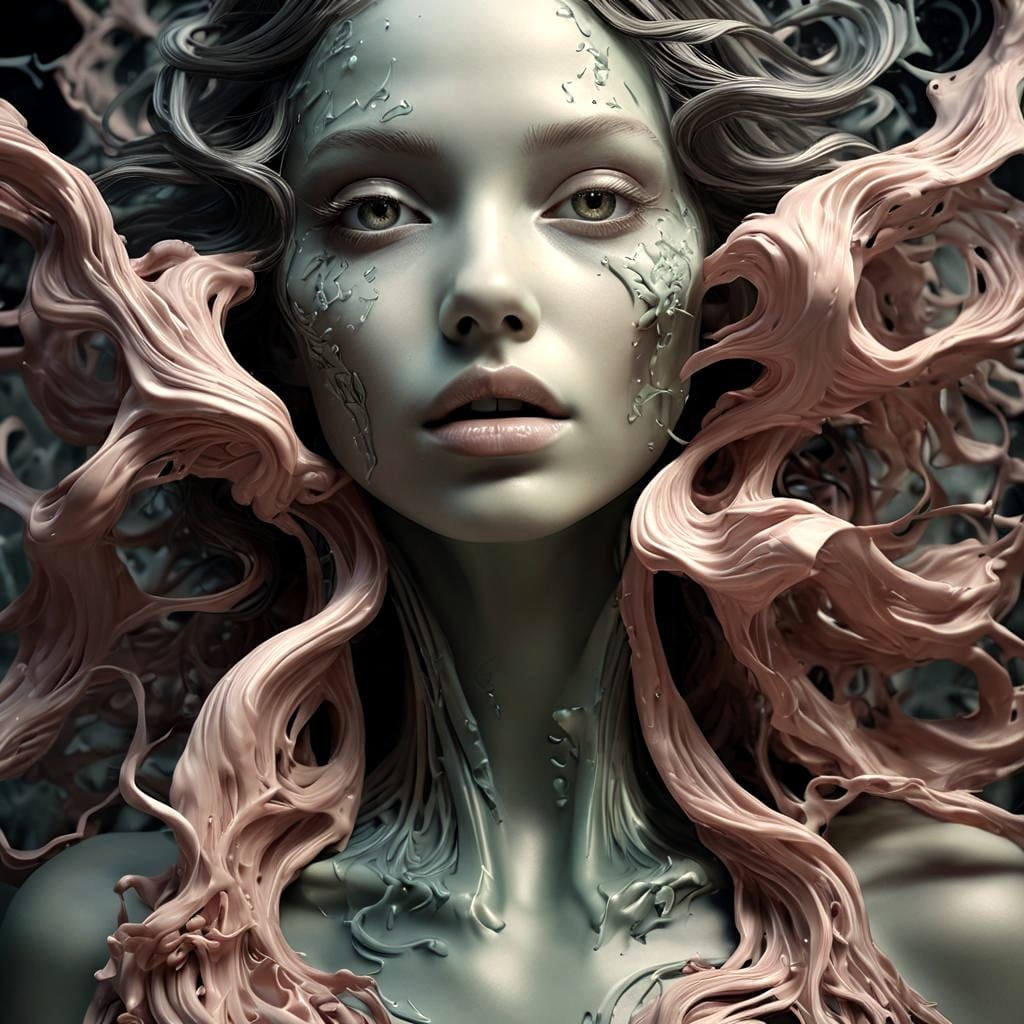 Magnetic Gaseous Forms: A Vision of Female Shapes