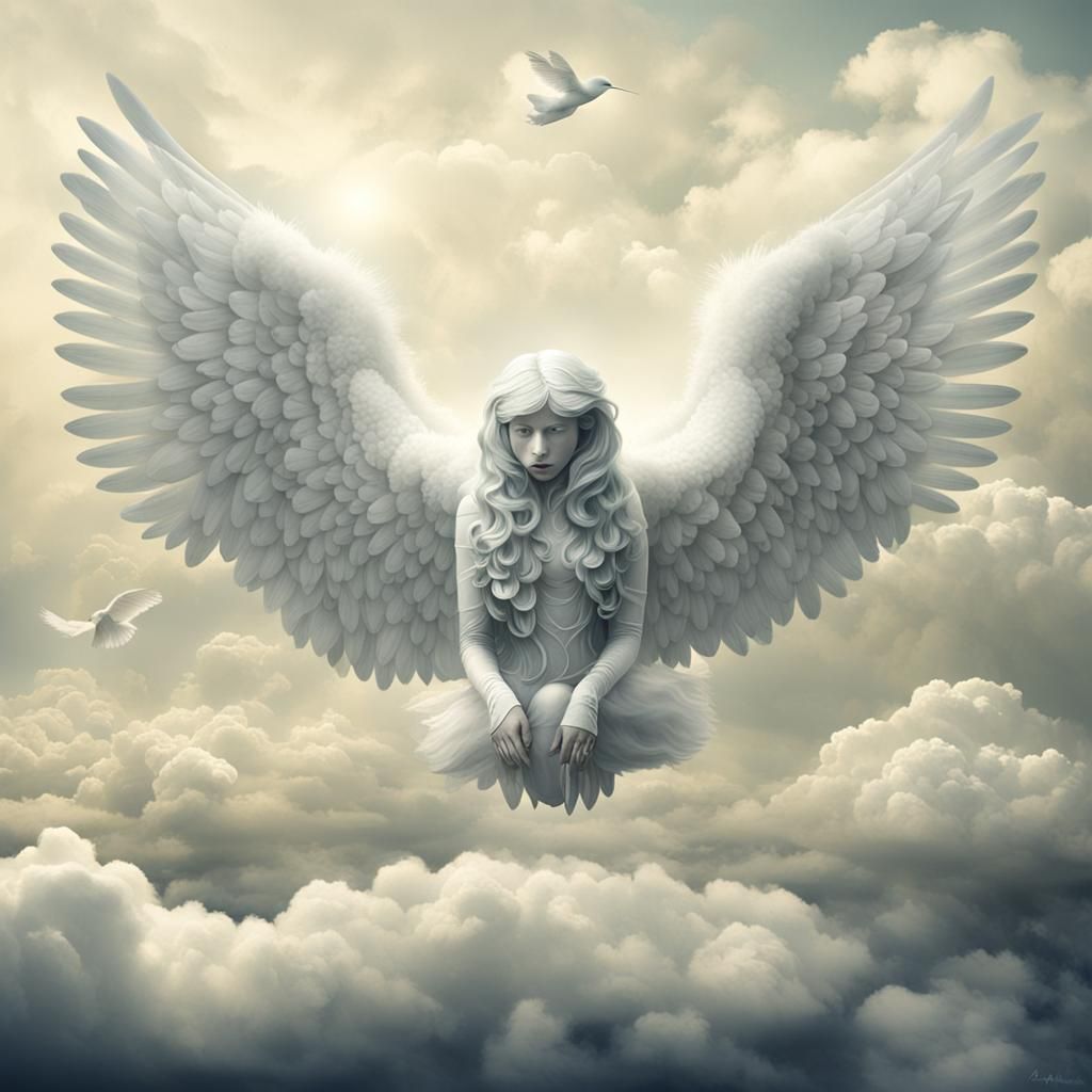 Surreal Angelic Creatures Made of Air