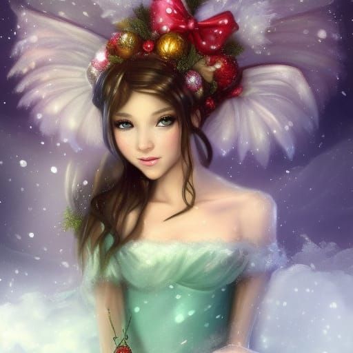 Detailed Christmas Fairy Portrait in Unreal Engine 5