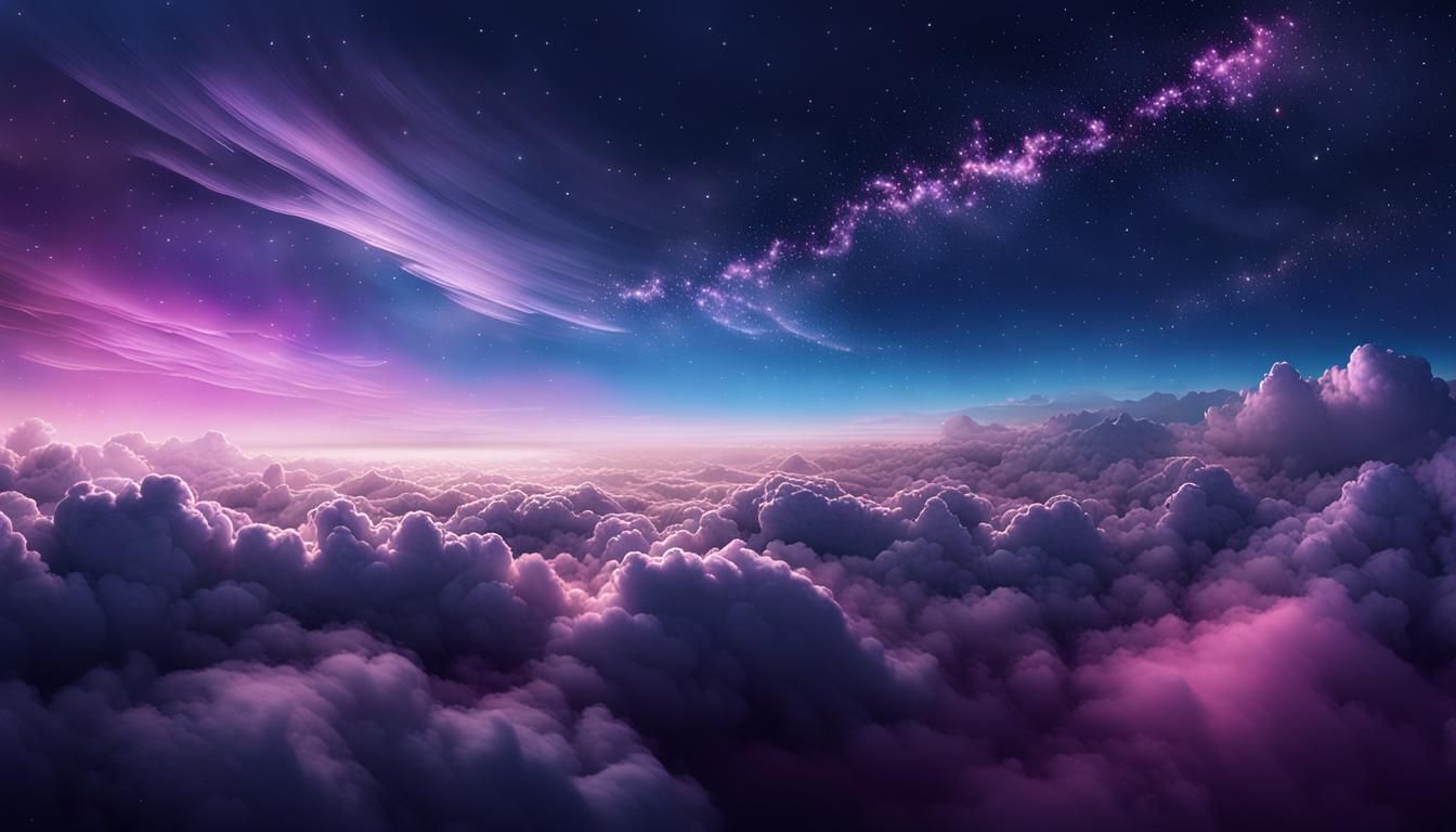 Dreamy Night Sky with Twinkling Stars