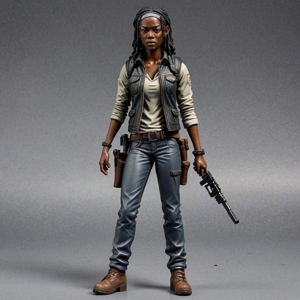 Michonne Action Figure Digital Art