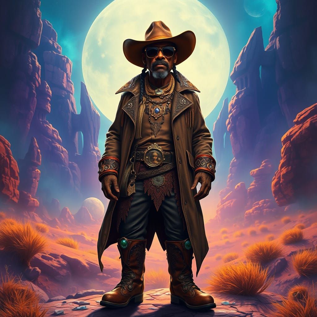 Cyberpunk Cowboy Rides into Epic Adventure