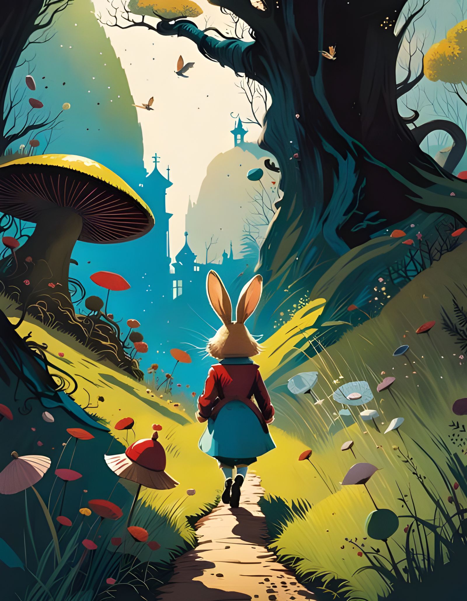 Alice in Wonderland Book Cover Art