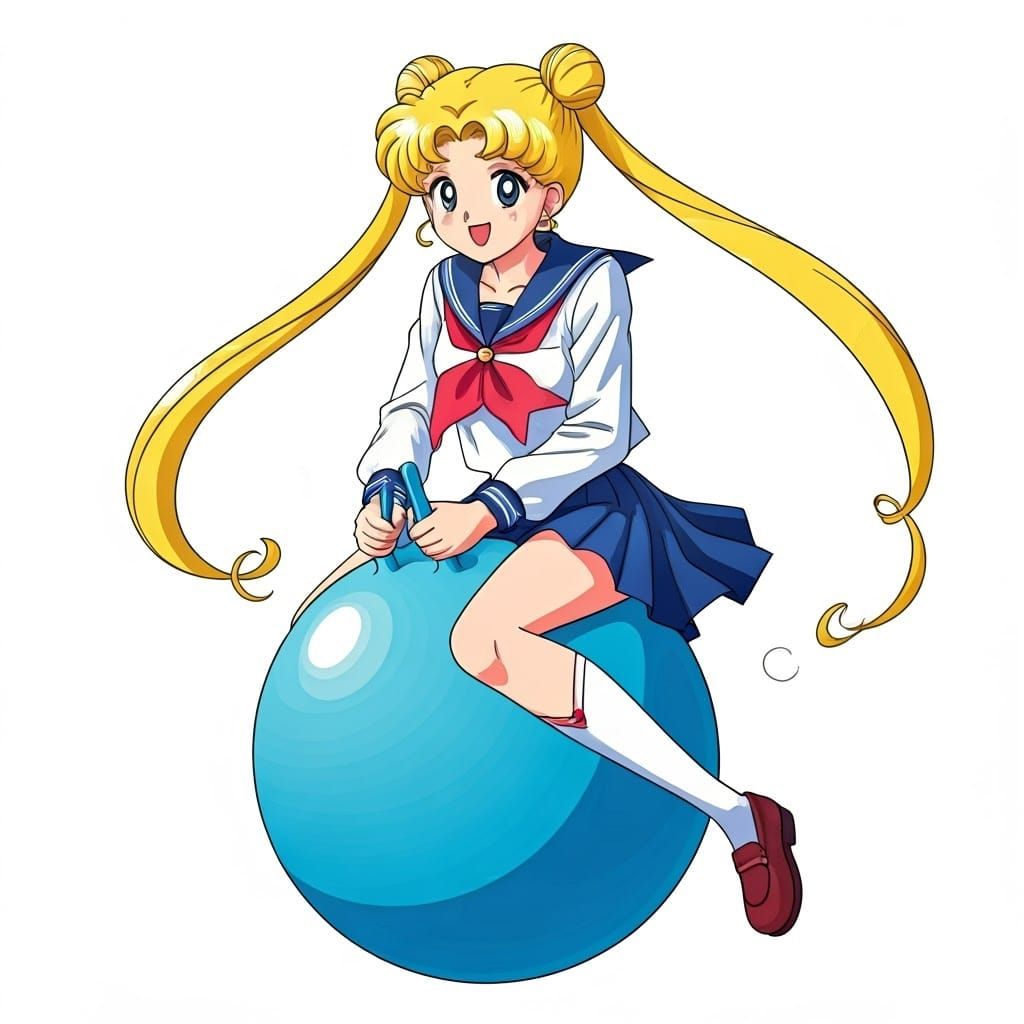 Magical Girl Sailor Moon in Joyful Motion, Classic Shojo Man...