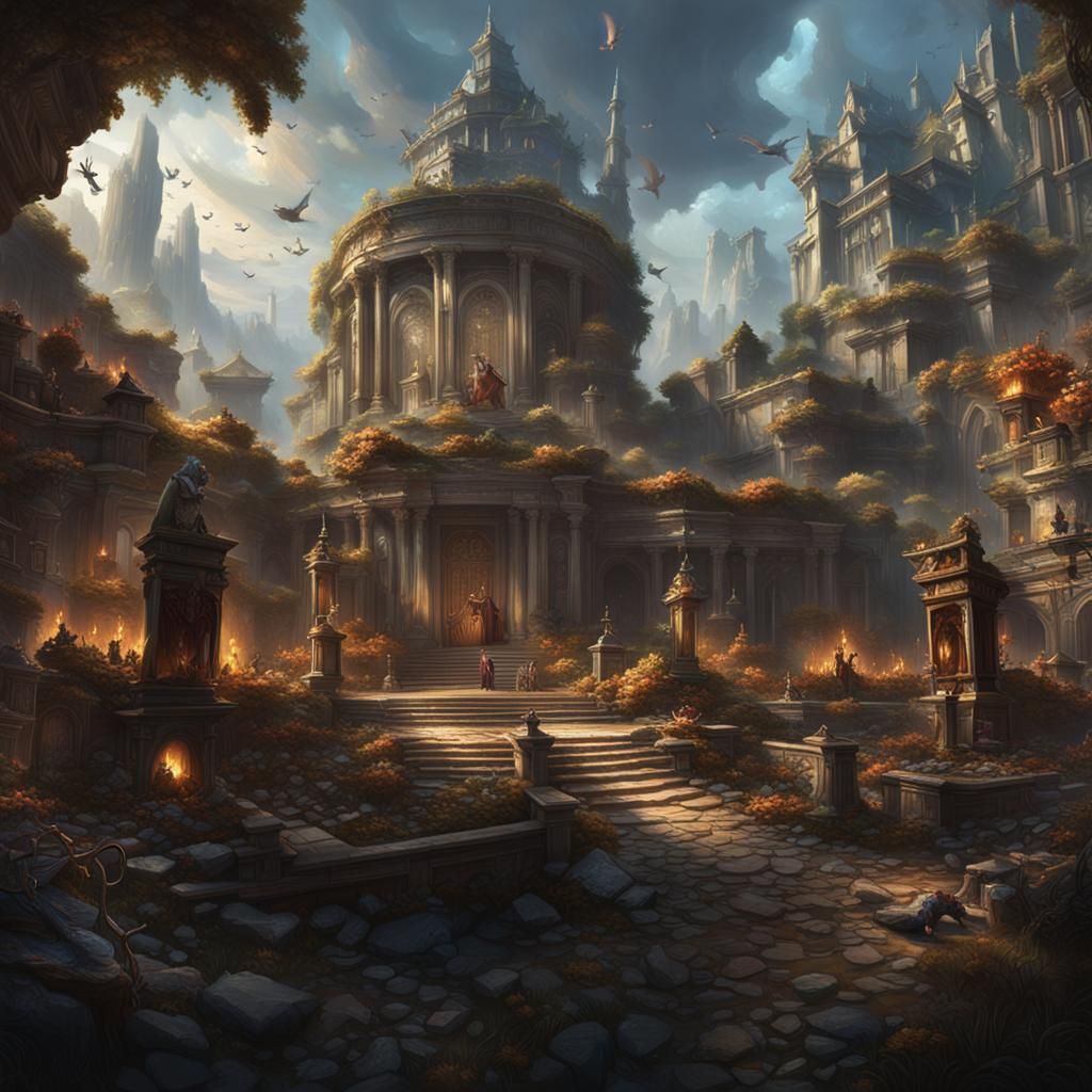 Harmonious Symphony in Dark Fantasy Concept Art