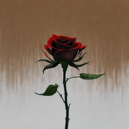 Ethereal Minimal Art in Umber and Rose