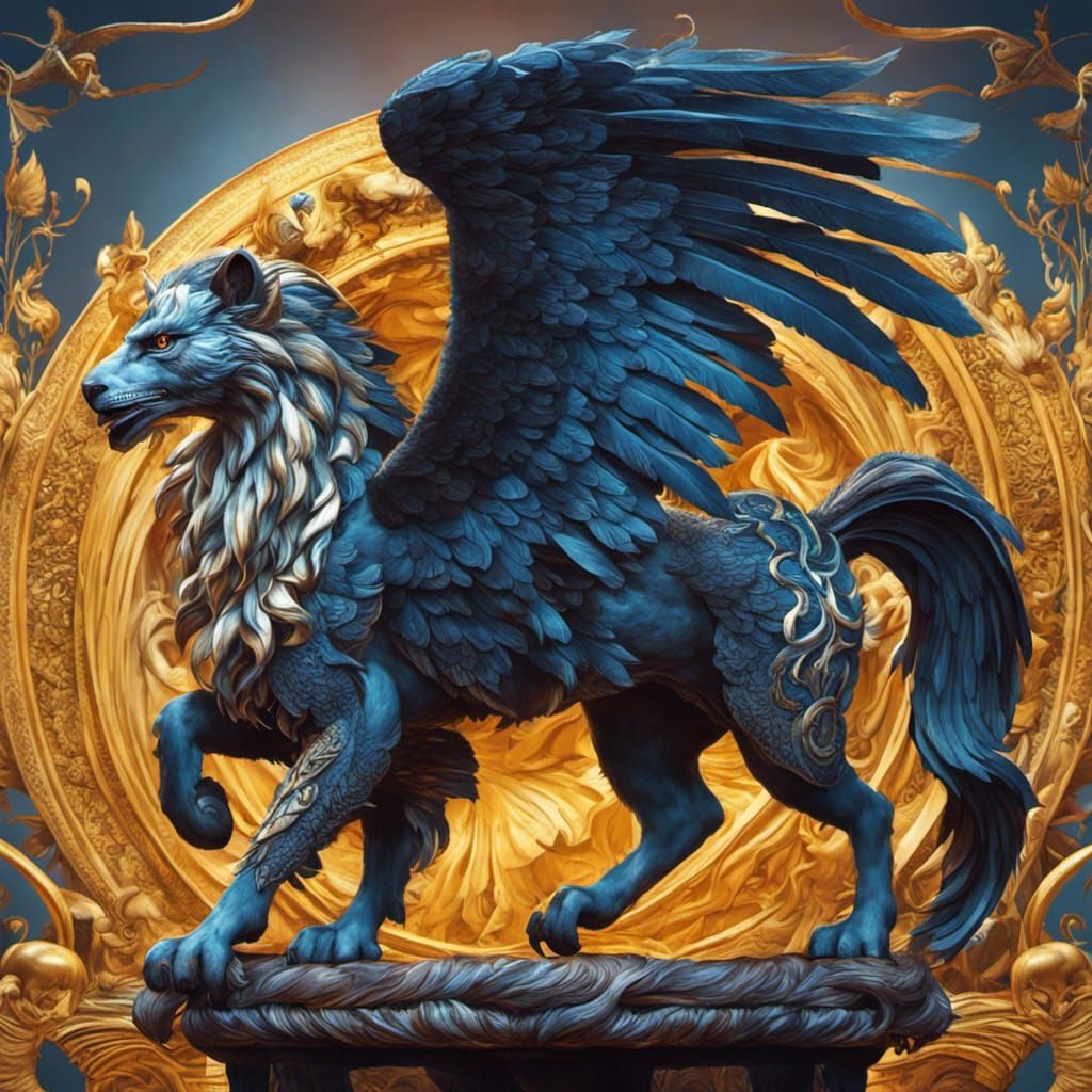 Detailed Gryphon Rendered in Unreal Engine 5