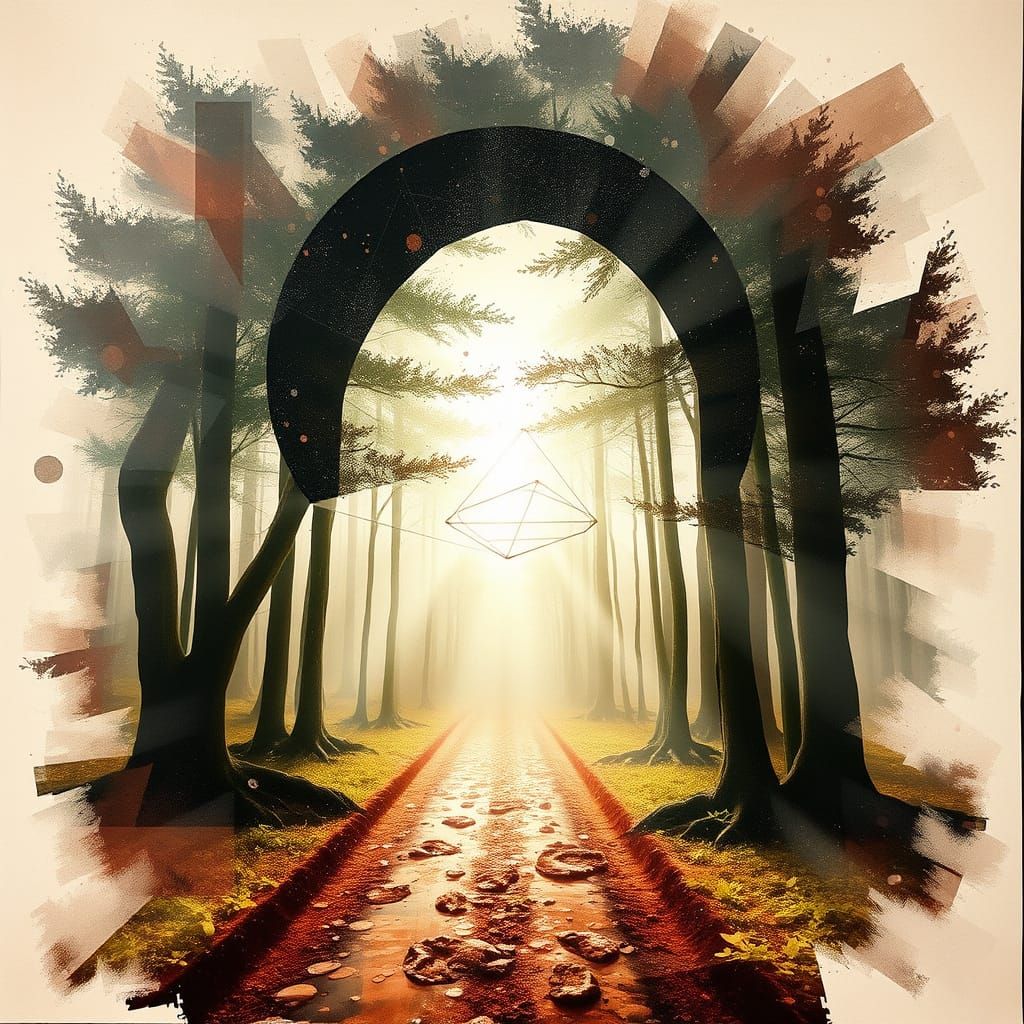 Photorealistic Portal to Forest Reality