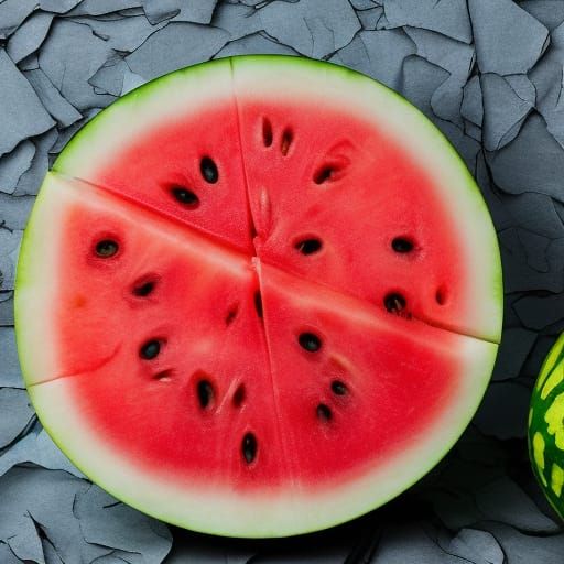 High Resolution Image of a Fresh Watermelon