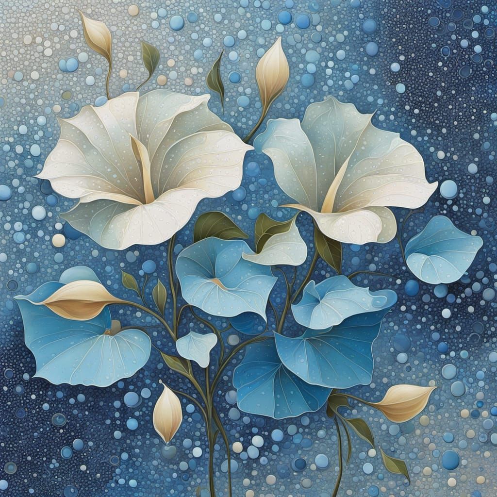 Abstract Surrealism Painting of Sinbad Morning Glory