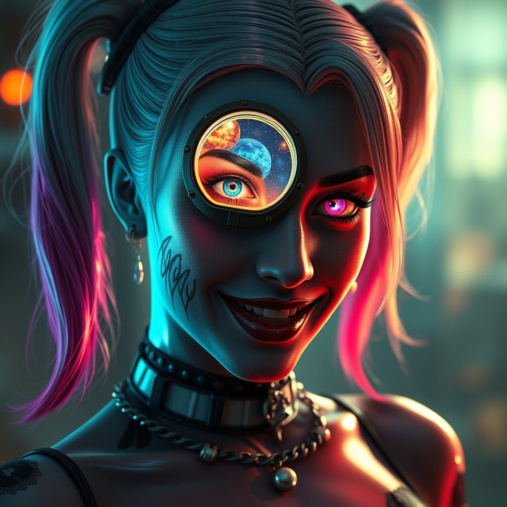 Harley Quinn: Transparent Skin Reveals Bosch Universe
