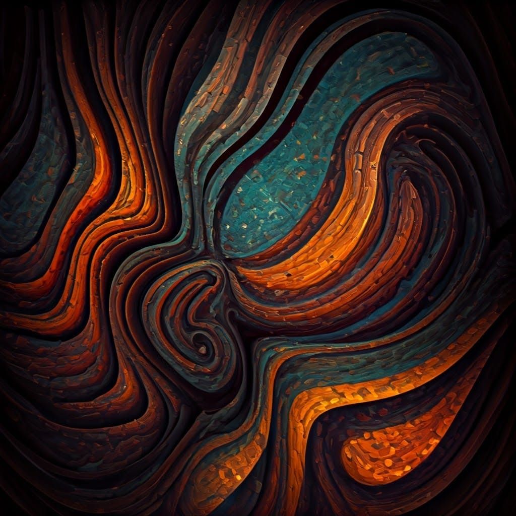 Kaleidoscopic Dreamscape of Iridescent Colors as Digital Art