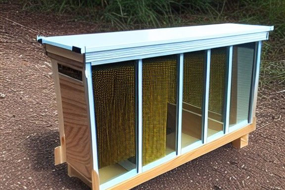 Abstract Glass Beehive Illustration