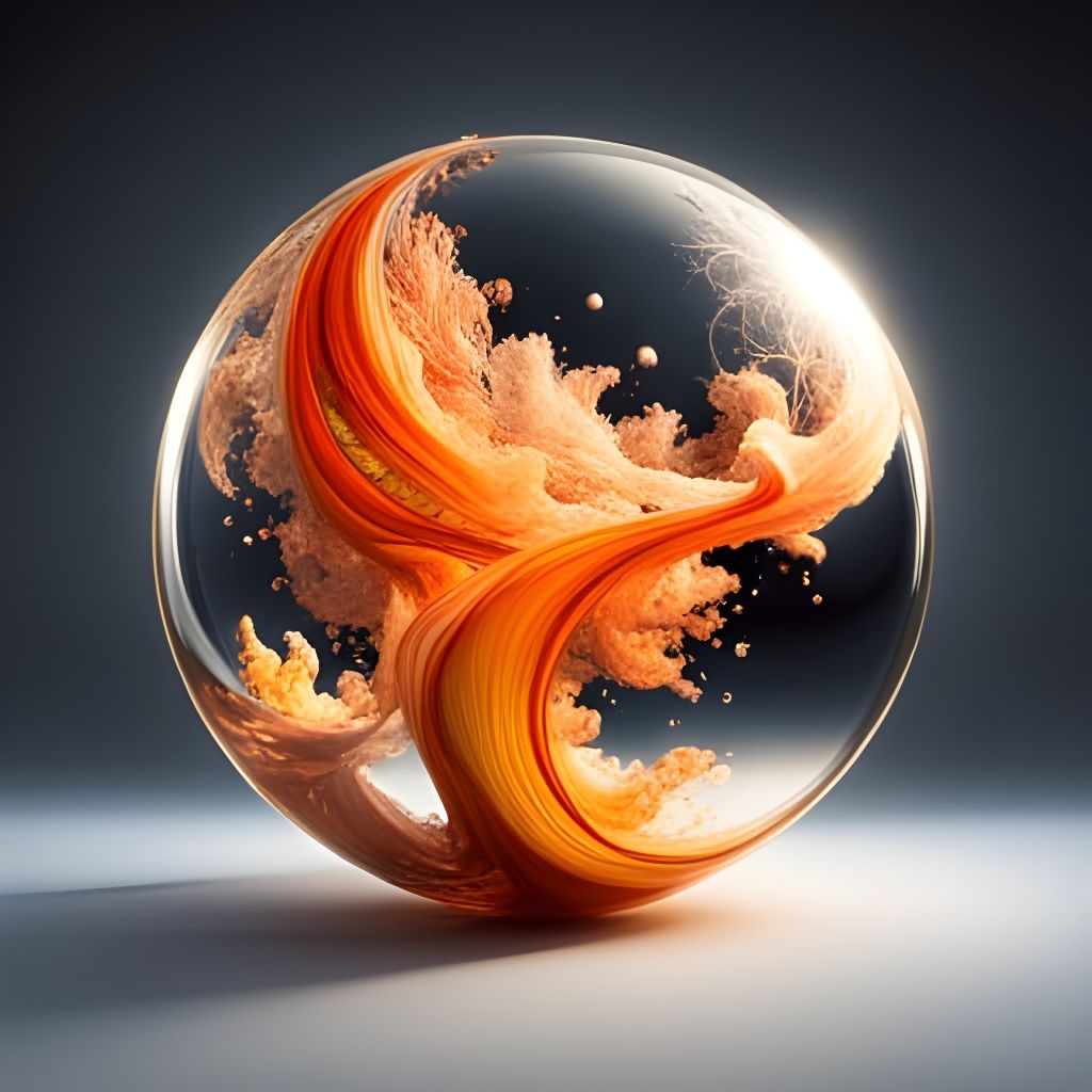 Glass Sphere Reflecting Sunlight: a CGI Masterpiece