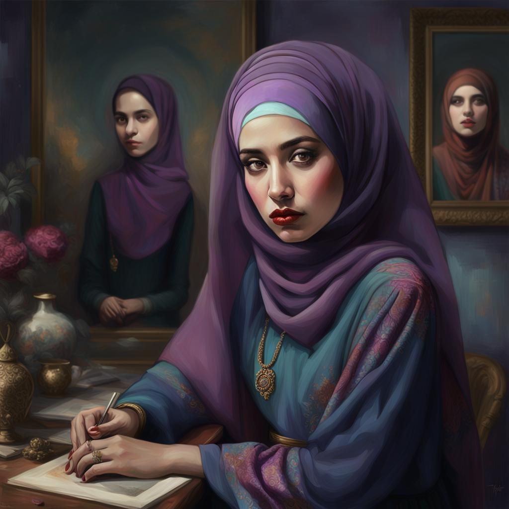 Portrait of a Hijab Woman