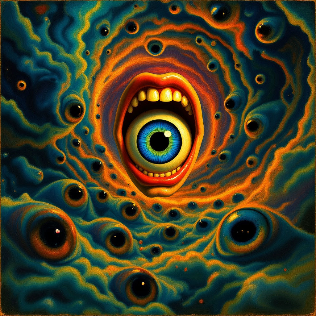 Cosmic Vortex: A Swirling Million Eyes