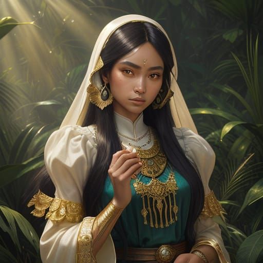 Filipina Princess Portrait with Ethereal Beauty