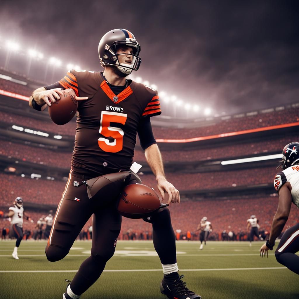 Joe Flacco Leads Browns to Victory: Fantasy Art