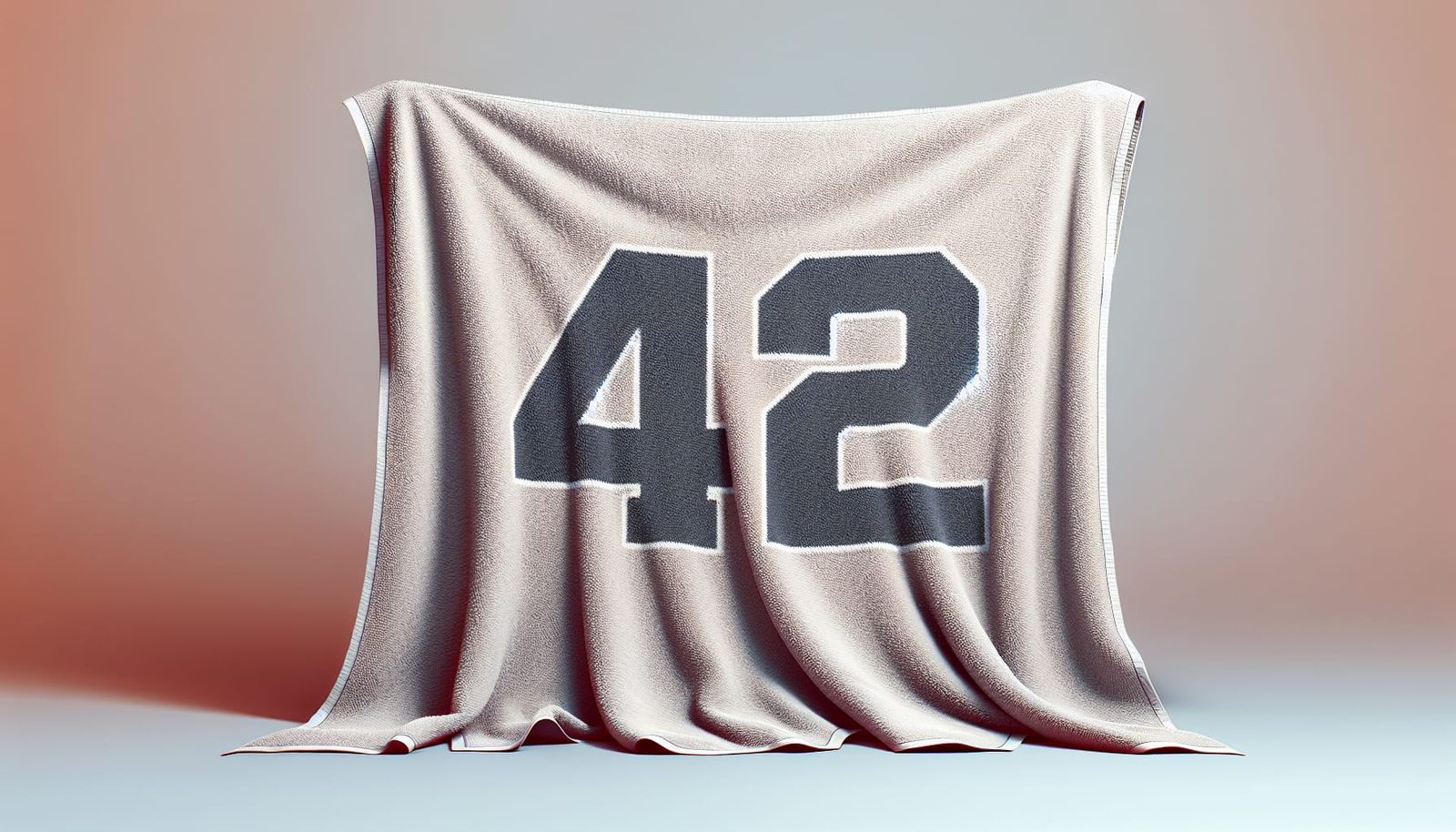Towel with the Number 42