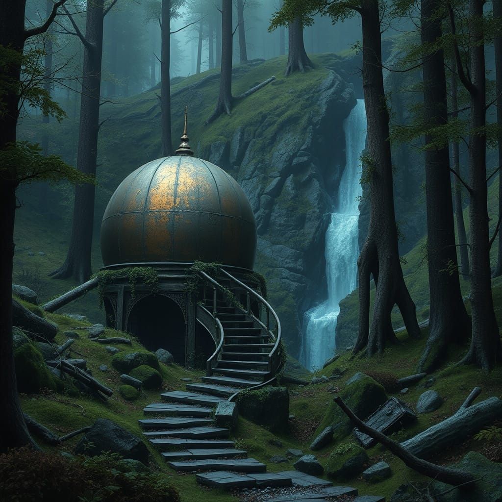 Forgotten Dwemer Ruin in Mysterious Forest