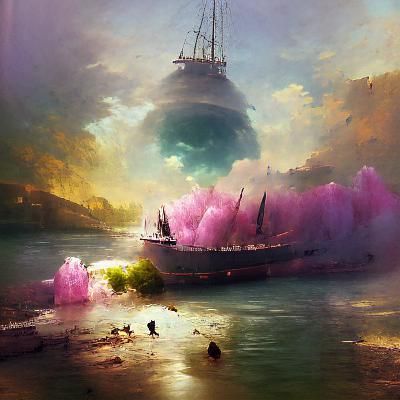 Dramatic Seascape in the Style of Marine Art