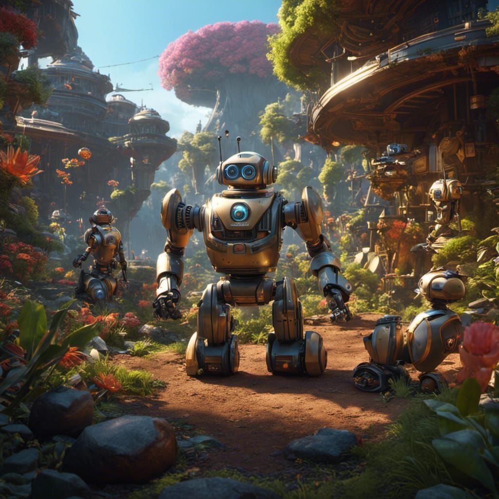 Robots Inherit the Earth: A Pixar-Style Utopia