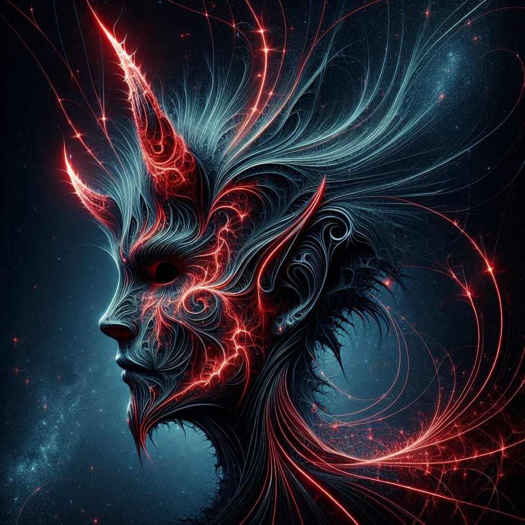 Ethereal Profile of a Mystical Being