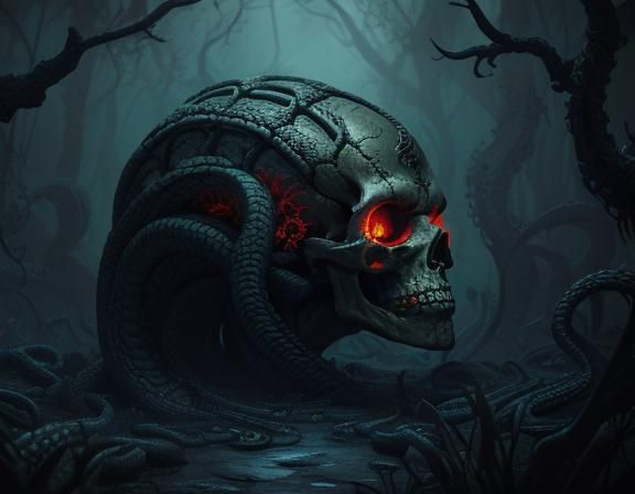 Skull creepy vibe