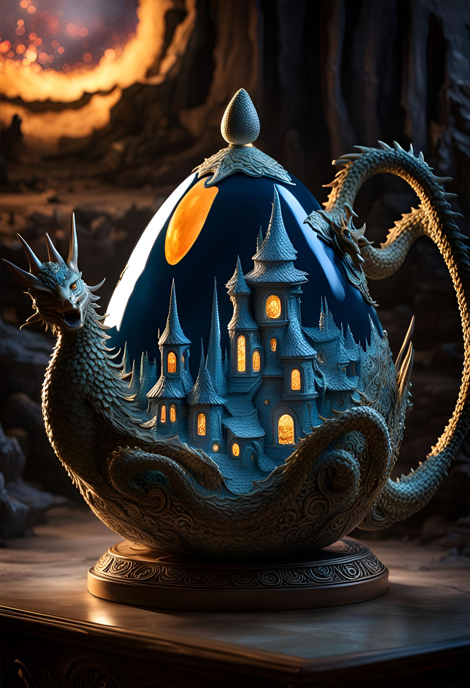 Dragon Castle Teapot