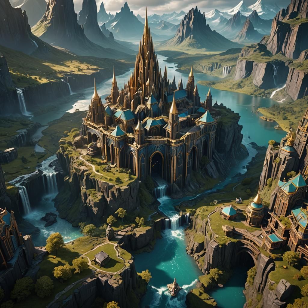 Asgard: Detailed Matte Painting in Unreal Engine