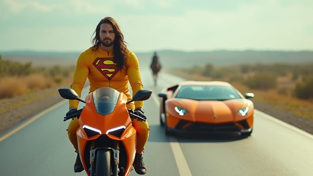 Hyperrealistic Portrait of a Dapper Gentleman in a Yellow Su...