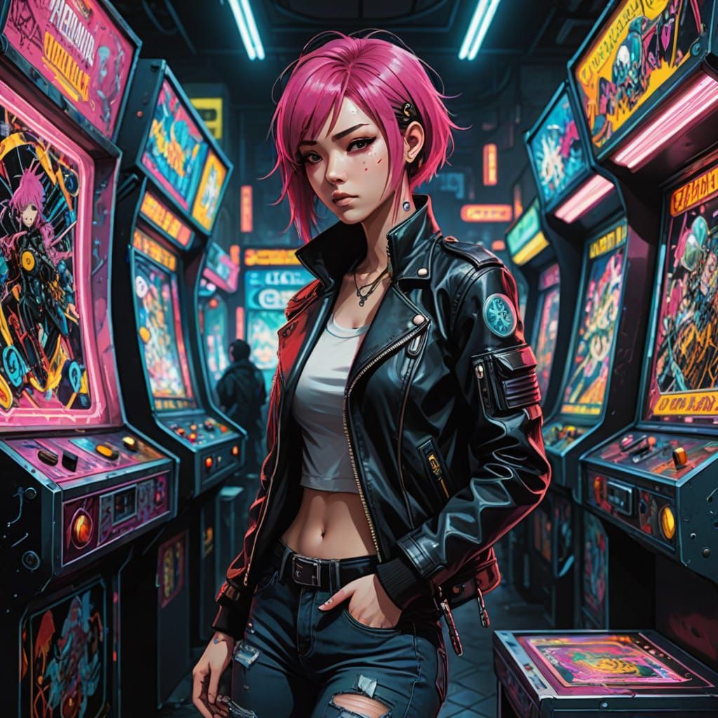 Cyberpunk Pinball Maiden