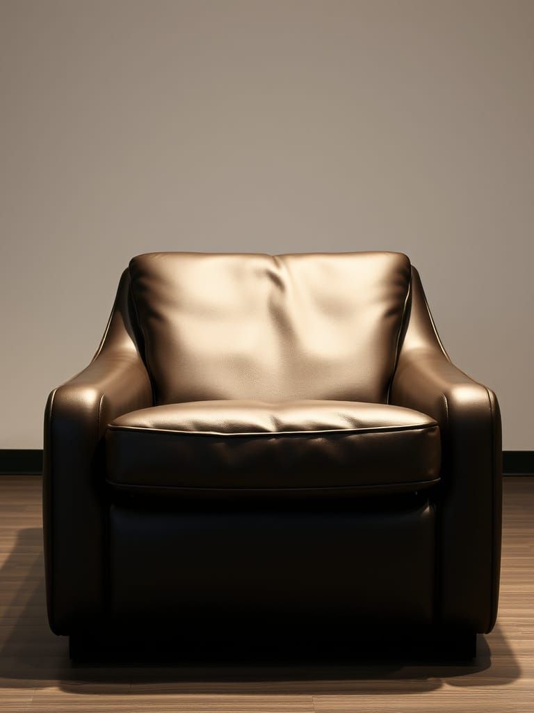 Luxurious Leather Chair with Ergonomic Design