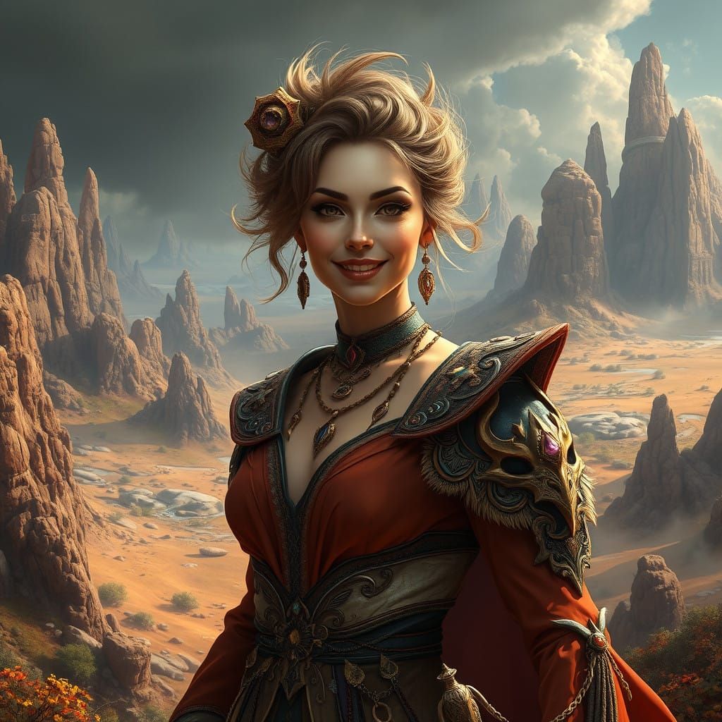 Enchanting Fantasy Maiden Embarks on Whimsical Adventure